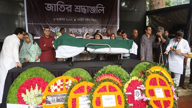 চির নিদ্রায় শায়িত হলেন তোয়াব খান