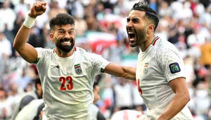 ৯৬ মিনিটের গোলে জাপানকে হটিয়ে সেমিফাইনালে ইরান