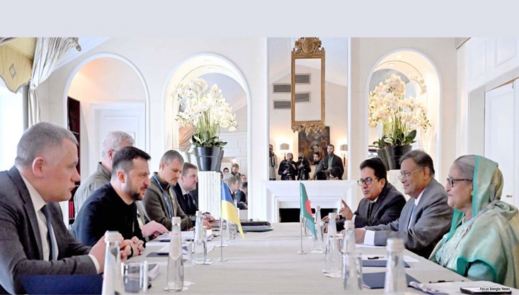 জেলেনস্কির সঙ্গে শেখ হাসিনার বৈঠক