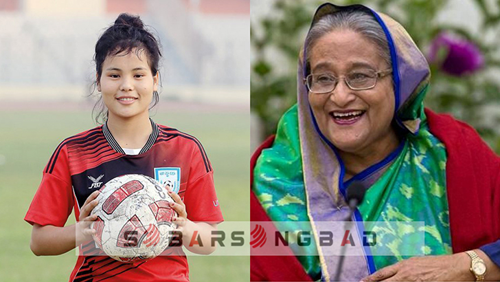 প্রধানমন্ত্রী রাঙ্গামাটির মেয়ে রূপনা চাকমার বাড়ী নির্মাণ করে দিচ্ছেন