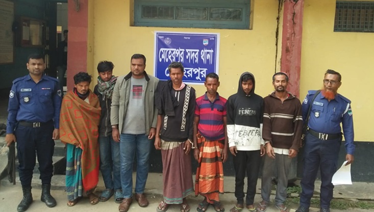 মেহেরপুরে পুলিশের অভিযানে গ্রেফতার-৫