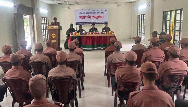 মেহেরপুরে অস্ত্রসহ ভিডিপি’র ৫ম ধাপের মৌলিক প্রশিক্ষণ সমাপ্ত