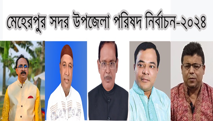 মেহেরপুর উপজেলা পরিষদ নির্বাচনে চেয়ারম্যান পদে ৫ জনের মনোনয়নপত্র জমা