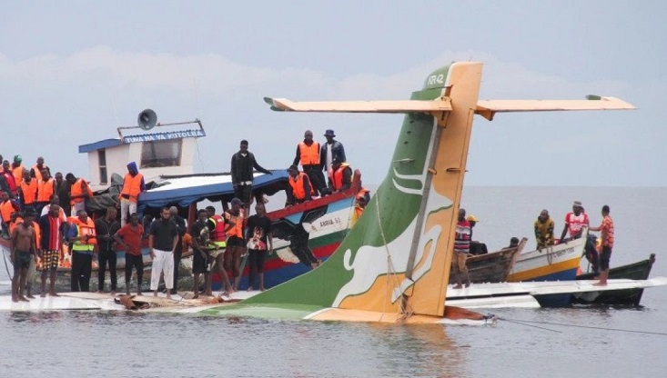 তাঞ্জানিয়ায় লেকে বিধ্বস্ত যাত্রীবাহী বিমান, নিহত ১৯