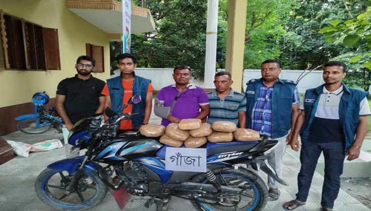গাংনীতে ৯ কেজি গাঁজাসহ দুই মাদক ব্যবসায়ী আটক
