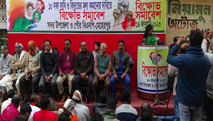 মেহেরপুরে বিএনপি'র সমাবেশ