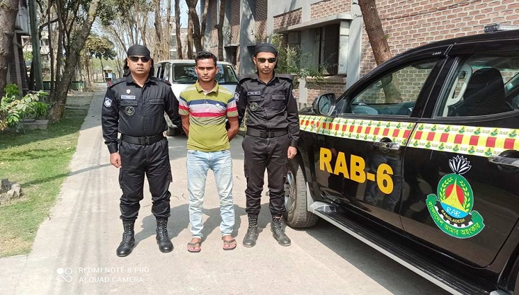 ঝিনাইদহে চাঞ্চল্যকর আরিফ হত্যা মামলার পলাতক আসামী গ্রেফতার