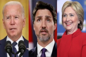 বাইডেনের পর নিষেধাজ্ঞায় ট্রুডো ও হিলারি