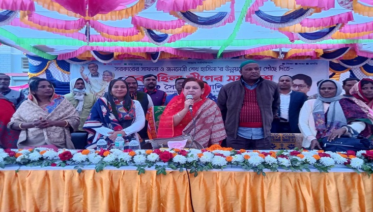 মেহেরপুরে যুব মহিলা লীগের সমাবেশ
