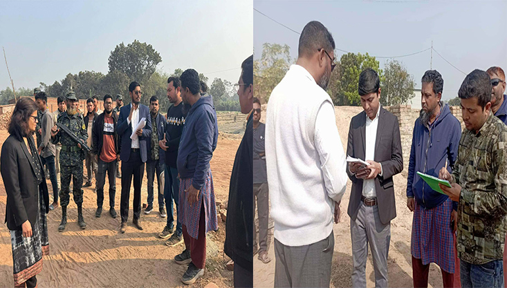 মেহেরপুরে তিন ইটভাটায় পাঁচ লক্ষ টাকা জরিমানা