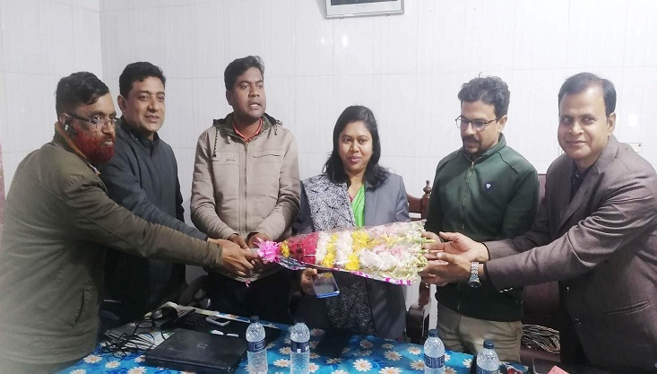 গাংনীতে উপজেলা নির্বাহী অফিসারকে বিভিন্ন মহলের বিদায়ী সংবর্ধনা প্রদান