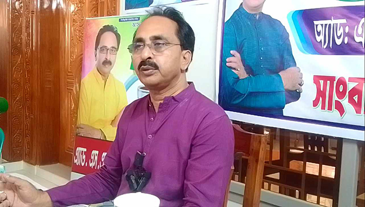 সদর উপজেলা পরিষদ চেয়ারম্যান প্রার্থী ইব্রাহীম শাহীনের সংবাদ সম্মেলন