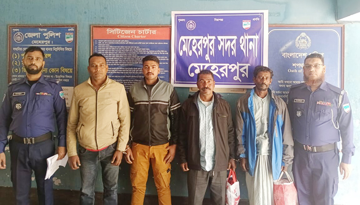 মেহেরপুরে সন্ত্রাস বিরোধী আইনে সাবেক পৌর কাউন্সিলরসহ গ্রেফতার-৩