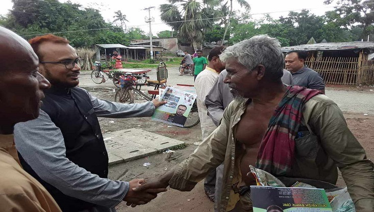 গাংনীতে সাবেক ছাত্রলীগ নেতা রেজার নির্বাচনী প্রচারণা