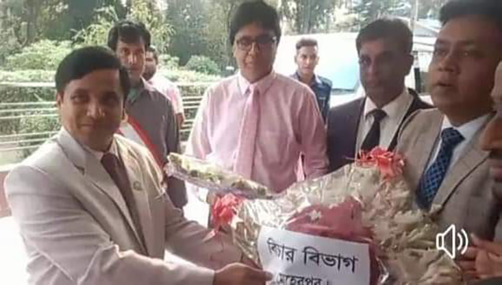 মেহেরপুরের জেলা ও দায়রা জজ মোঃ শহিদুল্লাহের যোগদান