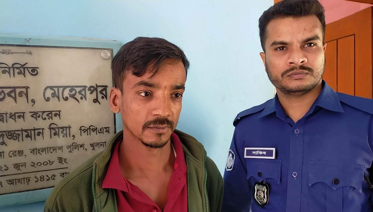 গাংনীতে চাঁদাবাজি ও চুরির মামলায় গ্রেপ্তার ১