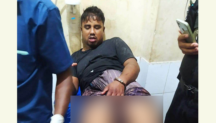 গাংনীর হাড়াভাঙ্গা মাঠে গোলাগুলি : মাদকসহ গুলিবিদ্ধ যুবক আটক