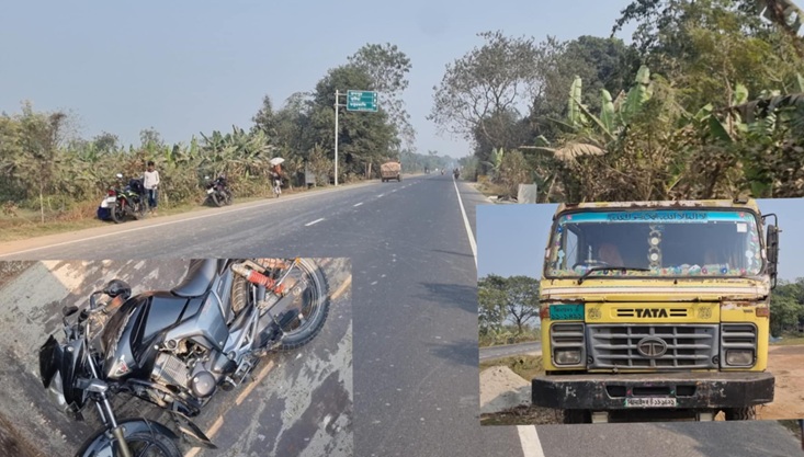 গাংনীতে ট্রাক চাপায় এক শিশু নিহত, আহত-১