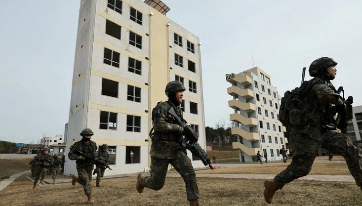 বৃহত্তম সামরিক মহড়া আয়োজনের ঘোষণা দিলো দ. কোরিয়া ও যুক্তরাষ্ট্র