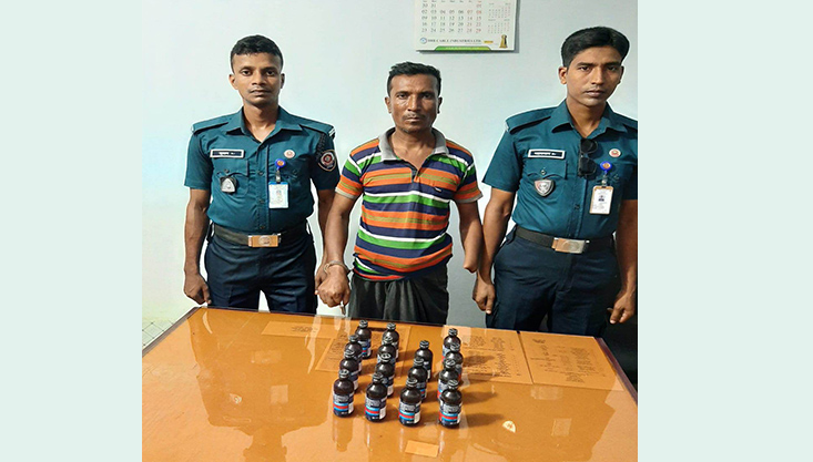 গাংনীতে ফেনসিডিলসহ ১ জন আটক