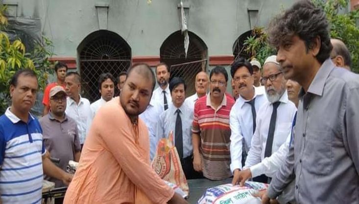 মেহেরপুর জেলা জাতীয়তাবাদী আইনজীবী ফোরামের ইসকন মন্দির পরিদর্শন