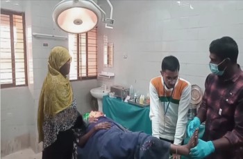 মেহেরপুরে মটরসাইকেলের ধাক্কায় বৃদ্ধা আহত