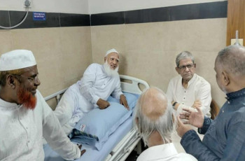 হাসপাতালে জামায়াতের আমির, দেখতে গেলেন মির্জা ফখরুল