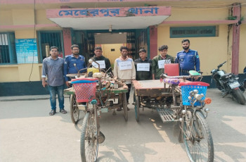 মেহেরপুরে ভ্যানচোর চক্রের চার সদস্য গ্রেফতার
