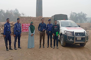 গাংনীতে দুটি অবৈধ ইটভাটায় দুই লাখ টাকা জরিমানা