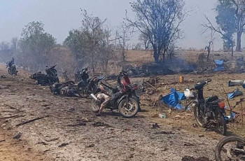 মিয়ানমারের গ্রামে জান্তা বাহিনীর হামলা, শিশুসহ নিহত ১৫