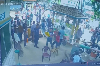 মেহেরপুরে  জেড কে ফিলিং স্টেশনে হামলা ও ভাংচুর