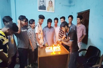 ছাত্রনেতা ইব্রাহিমের উদ্যোগে শেখ রাসেল ও ইমনের জন্মদিন পালন