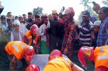 গাংনীতে ড্রাম ট্রাকের চাকায় পিষ্ট হয়ে নারী নিহত