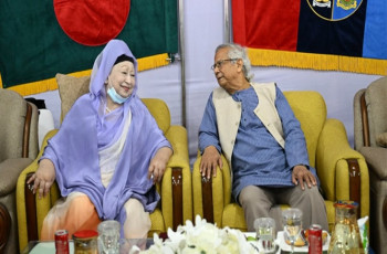 সেনাকুঞ্জে খালেদা জিয়া, প্রধান উপদেষ্টার সঙ্গে একান্ত আলাপ