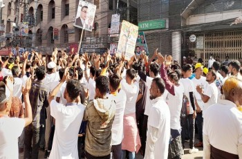 সমাবেশ শুরুর আগেই কুমিল্লায় জনস্রোত