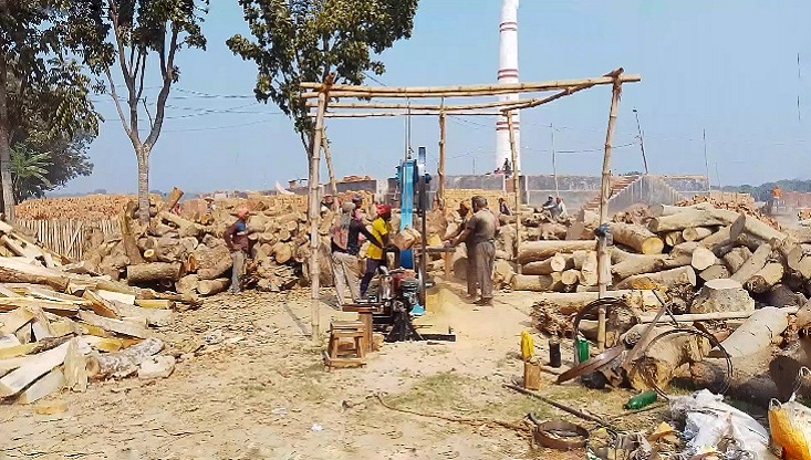গাংনীতে সরকারি আইন অমান্য করে স্কুলের পাশেই গড়ে উঠেছে অবৈধ ইটভাটা