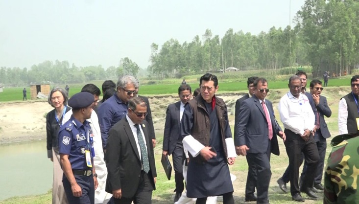 অর্থনৈতিক অঞ্চলের স্থান পরিদর্শন করে ভুটানের রাজার সন্তোষ প্রকাশ