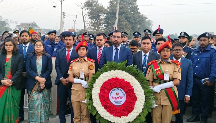 মেহেরপুরে যথাযোগ্য মর্যাদায় মহান বিজয় দিবস উদযাপন